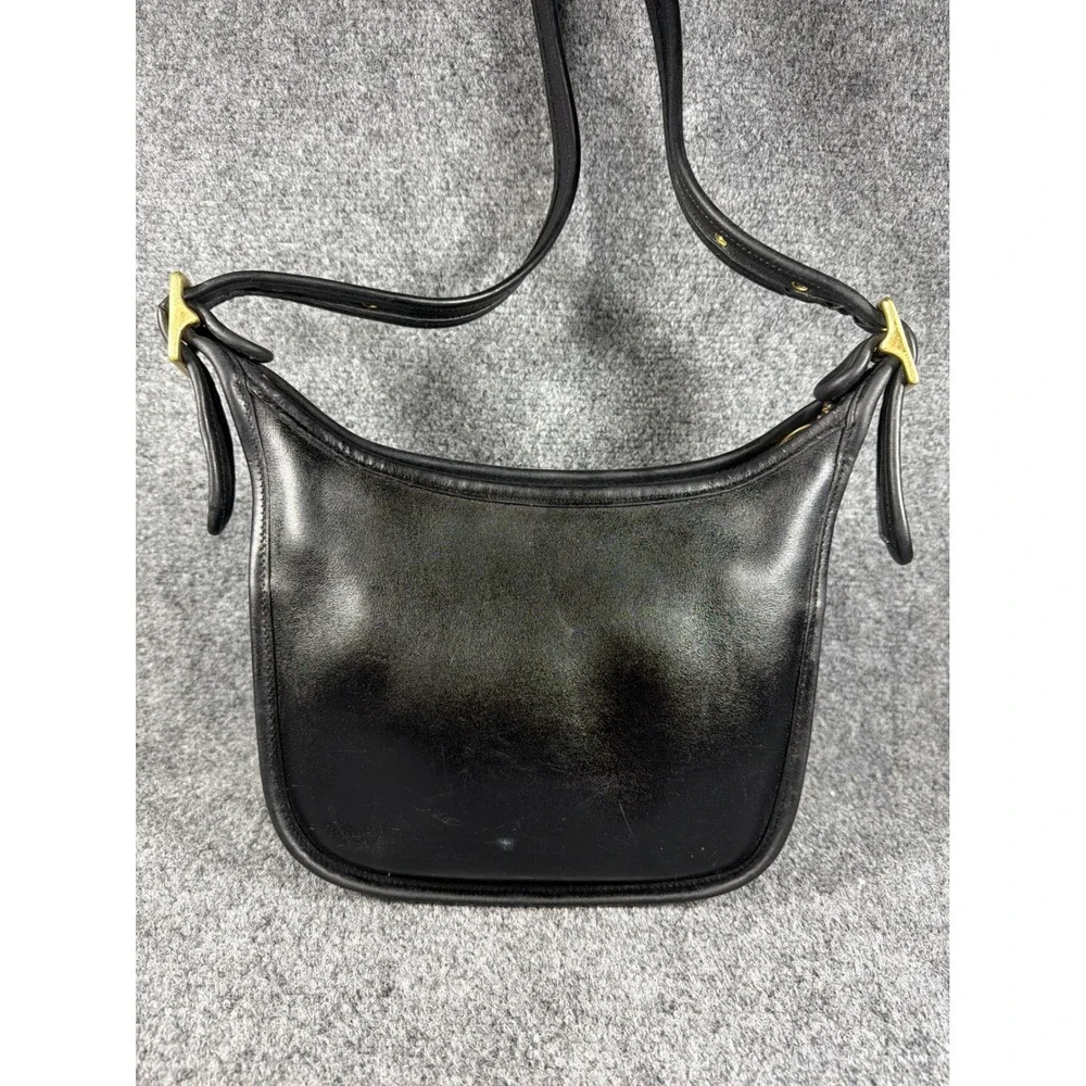 Vintage Coach Janice Legacy Bag Black Leather Brass Hardware  H7U-9950  Dust bag
